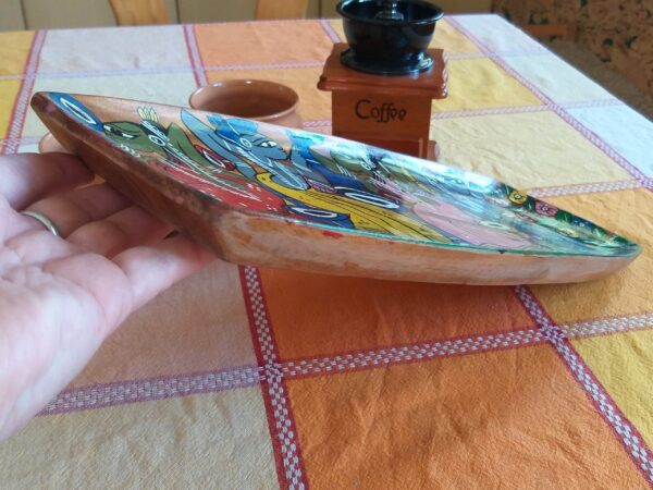 Indian Wooden Serving Tray: Handmade Home Decor with Traditional Motives - Image 6