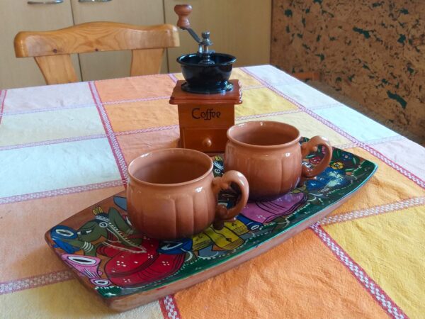Indian Wooden Serving Tray: Handmade Home Decor with Traditional Motives - Image 3