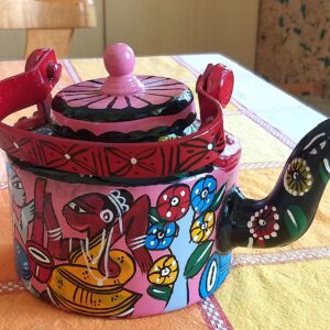 Indian traditional art: unique hand-painted pot