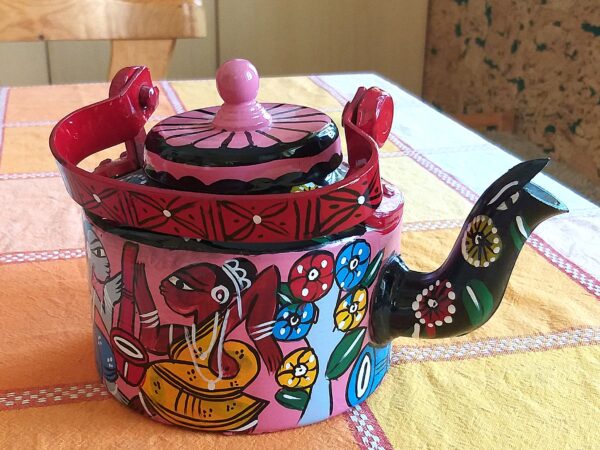 Indian traditional art: unique hand-painted pot