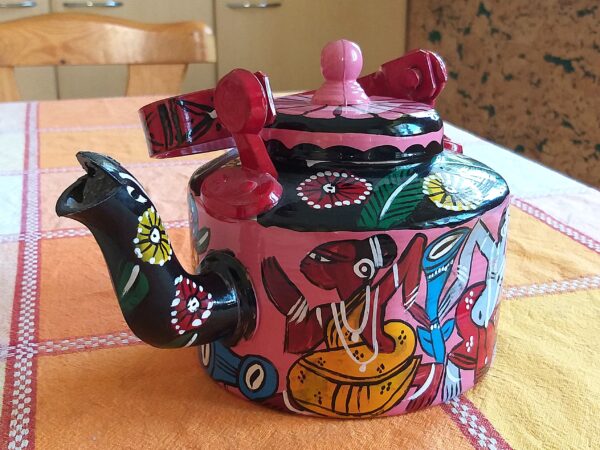 Indian hand-painted pot