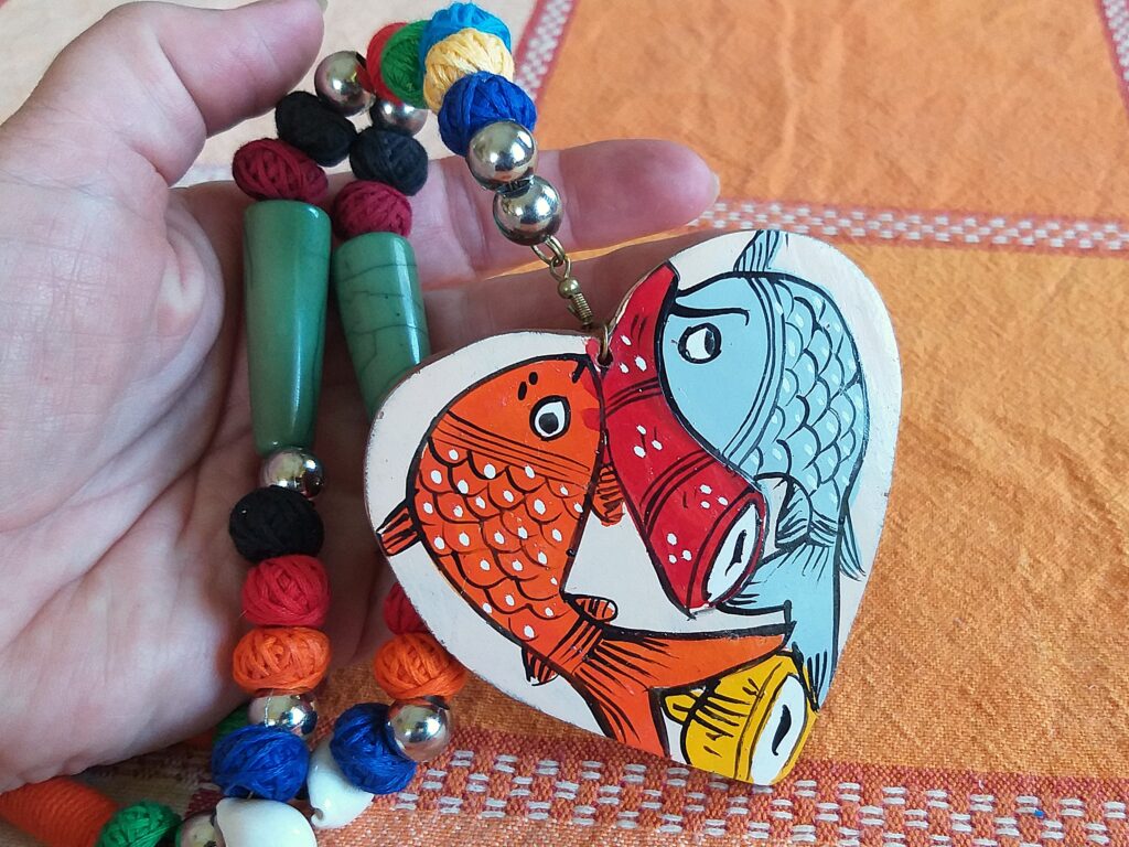wooden traditional necklace