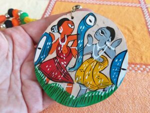 Traditional wooden necklace