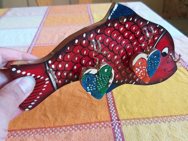 Indian Wooden Key Rack: Traditional Folk Arts & Crafts - Image 4