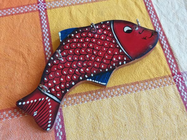 Indian Wooden Key Rack: Traditional Folk Arts & Crafts - Image 3