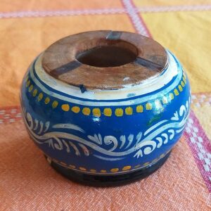 Indian Ashtray: Handmade Wooden Home Accessory - Collectable Traditional Art