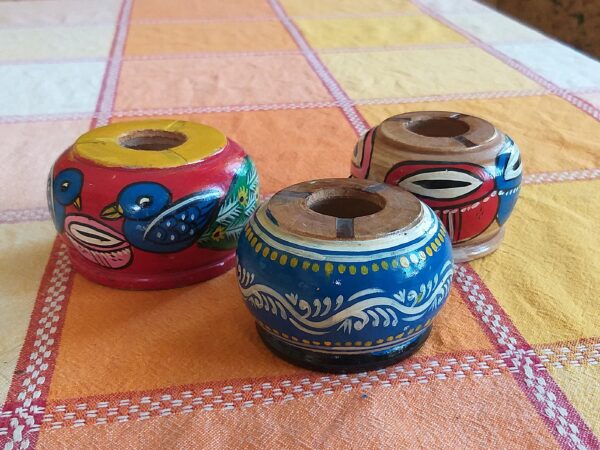 Indian Ashtray: Handmade Wooden Home Accessory - Collectable Traditional Art - Image 3