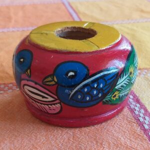 Indian Ashtray: Handmade Wooden Home Decor Accessory - Collectable Traditional Art