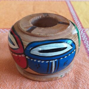Indian Ashtray: Handmade Wooden Home Decor Accessory - Traditional Art for Collection and Decoration